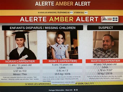 alerte amber site officiel.